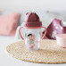 Canpol babies Nevylévací hrneček se slámkou a závažím 270ml BONJOUR PARIS růžový