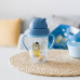 Canpol babies Nevylévací hrneček se slámkou a závažím 270ml BONJOUR PARIS modrý