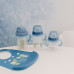 Canpol babies Nevylévací hrneček se slámkou a závažím 270ml BONJOUR PARIS modrý