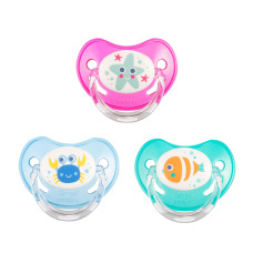 Canpol babies Dudlík silikonový anatomický LOVE&SEA 6-18m 1ks