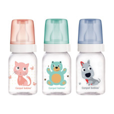 Canpol babies Lahev s potiskem CUTE ANIMALS 120ml