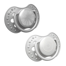LOVI Silikonový dynamický dudlík HARMONY 6-18m 2ks kluk