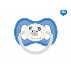 Canpol babies Dudlík 0-6m silikonový symetrický BUNNY&COMPANY modrý