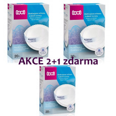 2+1 zdarma - Jednorázové vložky do podprsenky, 20ks - Discreet Elegance - bílé