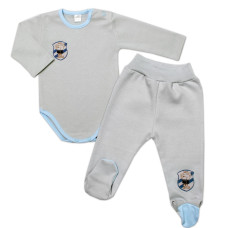 2-dílná sada G-baby body dl. rukáv + polodupačky Fotograf, šedá, vel. 68
