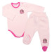 2-dílná sada G-baby body dl. rukáv + polodupačky Pony Farm, růžová, vel. 68