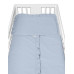 2-dílné bavlněné povlečení s volánkem SOFT, Baby Nellys, jeans, modrá