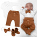4D sada pro chlapečky Baby Elegán - karamelová, vel. 62 4D sada pro chlapečky Baby Elegán - karamelová, vel. 62