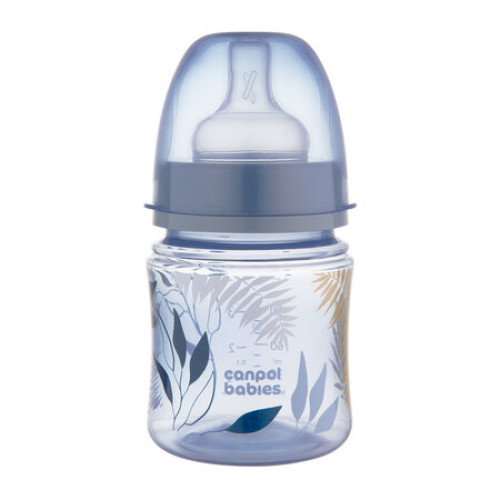 Antikoliková láhev EasyStart 120 ml GOLD – silikonová savička, od narození, modrá Antikoliková láhev EasyStart 120 ml GOLD – silikonová savička, od narození, modrá