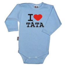 Baby Dejna Body dl. rukáv Kolekce I Love Táta, sv. modré, vel. 86