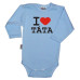 Baby Dejna Body dl. rukáv Kolekce I Love Táta, sv. modré, vel. 86
