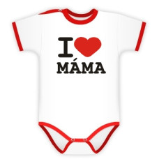 Baby Dejna Body kr. rukáv I love Máma, vel. 86