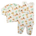 Baby Nellys 2-dílná sada bavlněné dupačky s košilkou, Camels baby - krémová, vel. 62