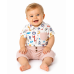 Baby Nellys 2-dílná sada body kr. rukáv, kraťásky, Safari - ecru/béžová, vel. 68