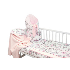 Baby Nellys 6-ti dílná výhod. sada s dárkem pro miminko, 135x100 Sny Jednorožce, růžová
