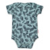 Baby Nellys Bavlněné body krátký rukáv, Palmy - zelené