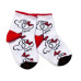 Baby Nellys Bavlněné ponožky Minnie Love - bílé, vel. 104/116