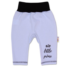Baby Nellys Bavlněné tepláčky, Little Prince - modré, vel. 68