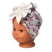 BABY NELLYS Dětská čelenka Turban Motýlci, růžová, vel. 12-24 m