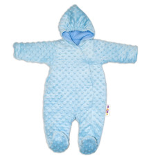 Baby Nellys Kombinézka/overálek Minky, zateplená - sv. modrá, vel. 74