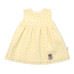 Baby Nellys Lehké Handmade šatičky Madeira, žluté, vel. 104