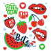 Barevná, veselá nažehlovačka Tulimi, Bite Me - malý arch
