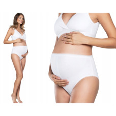 Bavlněné kalhotky Mama maxi, 1ks v balení, bílé, vel. XL