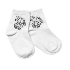 Bavlněné ponožky Cutte Bunny - bílé, vel. 104/116