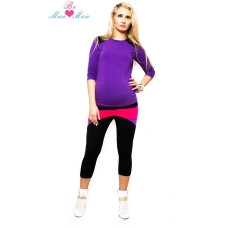 Be MaaMaa Sportovní, elegantní 3/4 legíny  RENA - vzor č. 2
