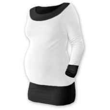 Be MaaMaa Těhotenska tunika DUO - bílo/černá , vel. L/XL