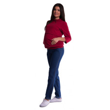 Be MaaMaa Těhotenské kalhoty - tmavý jeans, vel. XXL