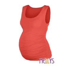 Be MaaMaa Top, tílko DANA  nejen pro těhotné  - lososová, vel. L/XL