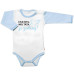 Body dl. rukáv s vtip. textem Baby Nellys, Lituji dámy, můj táta je zadaný, vel. 86