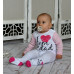 Body dlouhý rukáv Baby Nellys, I love mom & dad, holka, vel. 62