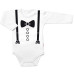 Body dlouhý rukáv, Elegán - bílé
