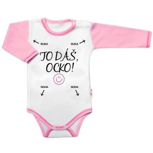 Body dlouhý rukáv s vtipným textem, TO DÁŠ OCKO, vel. 80, holka Body dlouhý rukáv s vtipným textem, TO DÁŠ OCKO, vel. 80, holka