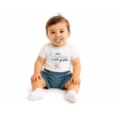 Body kr. rukáv s vtip. textem Baby Nellys, Já jsem TEN DŮVOD našeho zpoždění,vel. 74, kluk