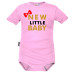 Body krátký rukáv Dejna New little Baby - Girl, růžové, vel. 80