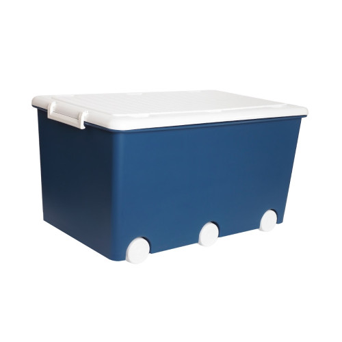 Box na hračky Tega Baby 60 l – úložný box s víkem a kolečky, modrý Box na hračky Tega Baby 60 l – úložný box s víkem a kolečky, modrý