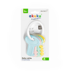 Chrastítko pro miminko - Klíče pastelové