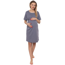 Dámská těhotenská/kojící noční košile Luna, šedá, vel. XXL