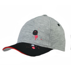 Dětská kšiltovka Baby Nellys, Skvrna - šedá/černá, vel. 80/86, obvod 42-46cm