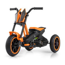 Dětská motokára RIDER – šlapací gokart, 3+, nosnost 30 kg - oranž