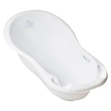 Dětská vanička Králíčci 102 cm s výpustí, bílá