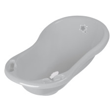Dětská vanička s výpustem 84cm - Baby Star - šedá