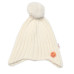 Dětská zimní čepice s bambulí Smile, Baby Nellys - smetanová, vel. 48-54 cm