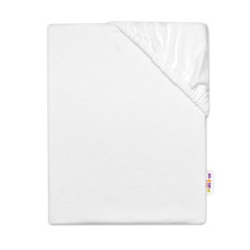 Dětské jersey prostěradlo do postýlky - bílá