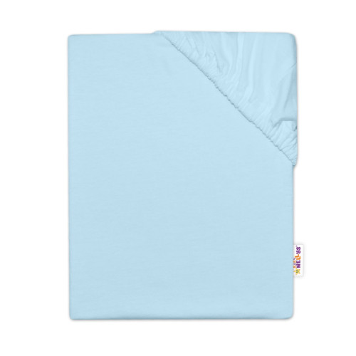 Dětské jersey prostěradlo do postýlky - sv. modrá, 140 x 70 cm Dětské jersey prostěradlo do postýlky - sv. modrá, 140 x 70 cm