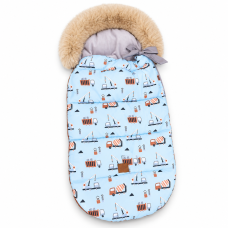 Dětský fusak maxi PREMIUM Stroje, modrý - 110 x 50 cm, Baby Nellys