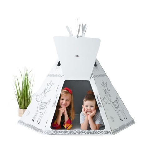 Dětský kartonový domek - Teepee stan Dětský kartonový domek - Teepee stan